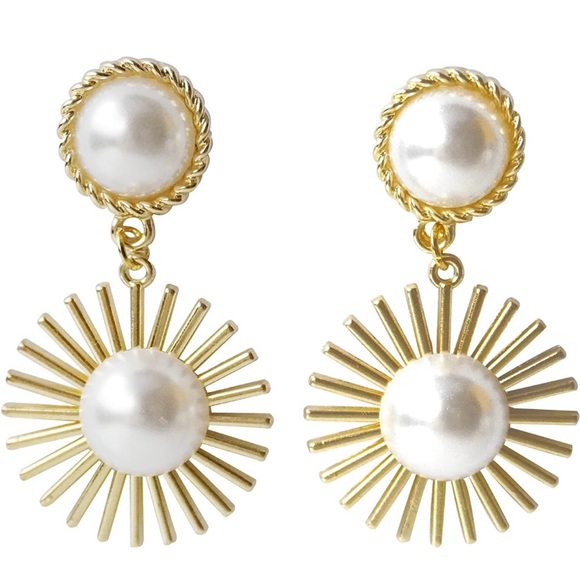 Earring Stud Earrings Pearl drop earrings for Women - Picture 5 of 5